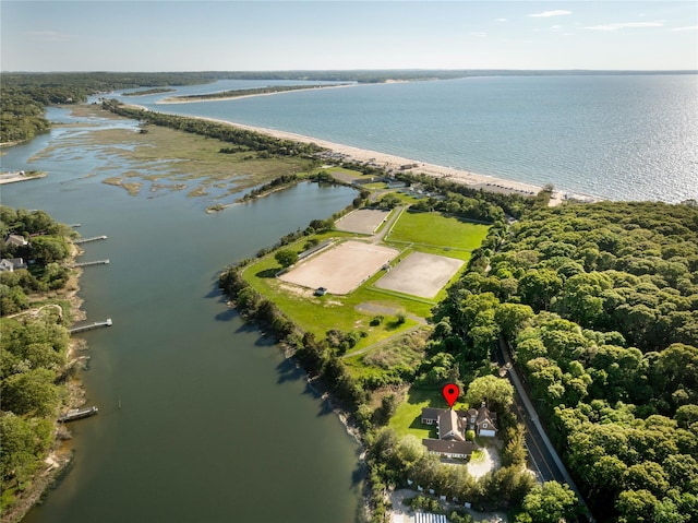 90 W Meadow Rd, East Setauket, NY 11733 - aerial view of property and surrounding area with a nearby body of water