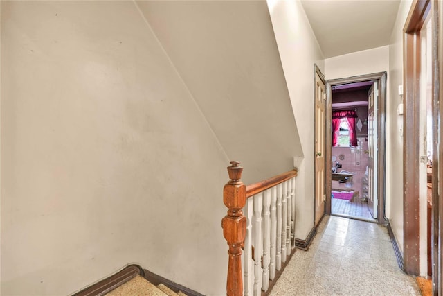 corridor with baseboards
