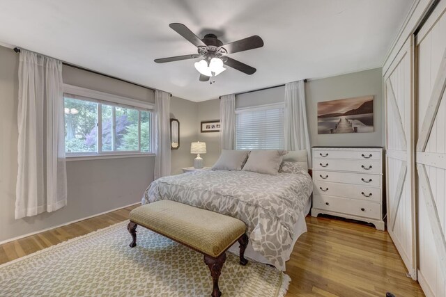 10 Falcon Pl, Huntington, NY 11743 - bedroom featuring light wood-type flooring and ceiling fan
