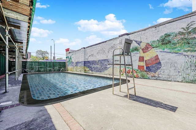 2265 Gerritsen Ave Unit 5C, Brooklyn, NY 11229 - view of pool with a fenced backyard and a patio area