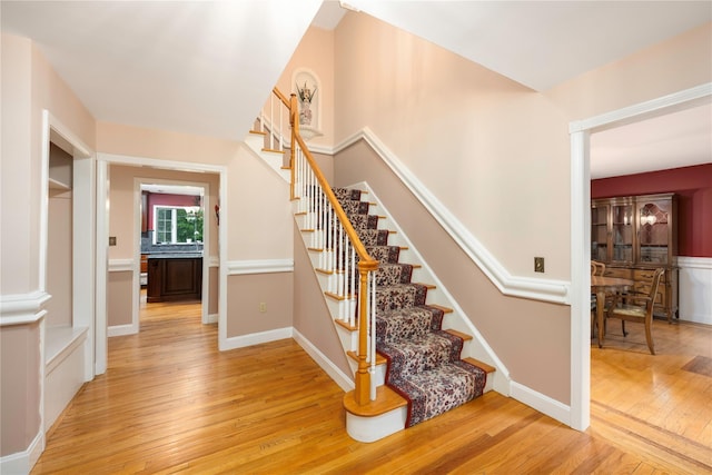 17 Stonegate Dr, Hyde Park, NY 12538 - stairs featuring hardwood / wood-style flooring