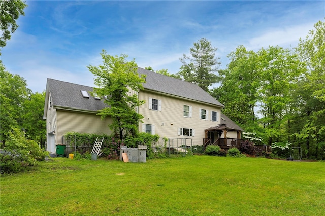 17 Stonegate Dr, Hyde Park, NY 12538 - back of property with a gazebo and a shingled roof