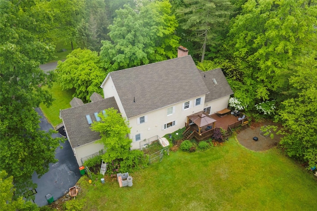 17 Stonegate Dr, Hyde Park, NY 12538 - view of subject property featuring a heavily wooded area
