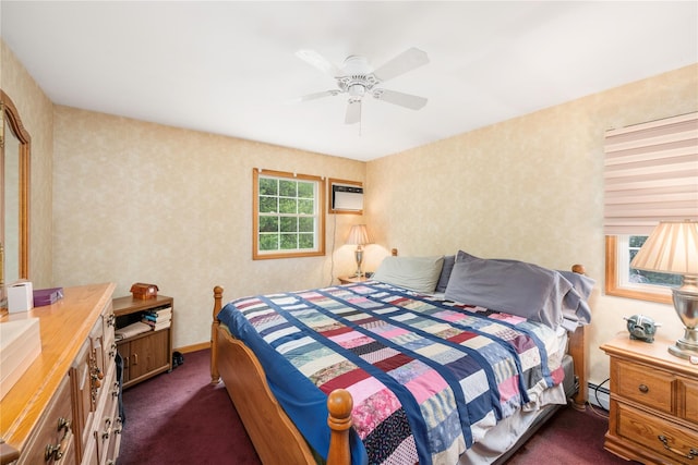 3 Sodano Rd, Hopewell Junction, NY 12533 - bedroom featuring dark colored carpet, a baseboard radiator, and a ceiling fan