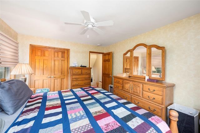 3 Sodano Rd, Hopewell Junction, NY 12533 - carpeted bedroom with a ceiling fan and a closet