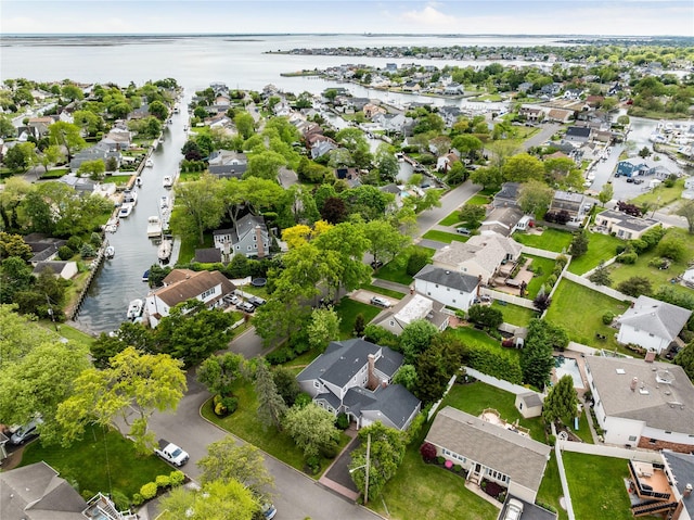 85 Shore Rd, Amityville, NY 11701 - aerial perspective of suburban area with a large body of water