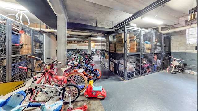 view of storage area