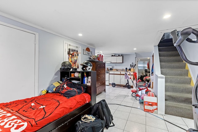 25-36 83rd St, East Elmhurst, NY 11370 - interior space with light tile patterned flooring and recessed lighting