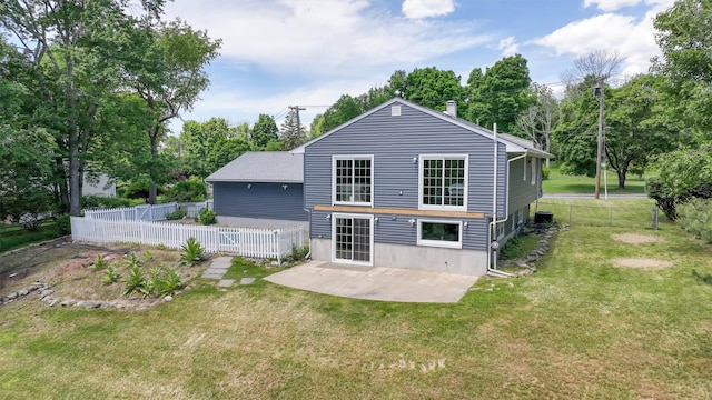8 Clinton Ct, Monroe, NY 10950 - rear view of property featuring a patio area and a chimney