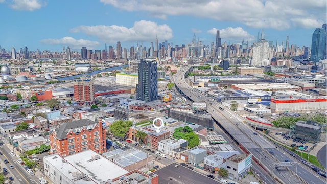 5130 35th St, Long Island City, NY 11101 - bird's eye view of a main thoroughfare and city skyline
