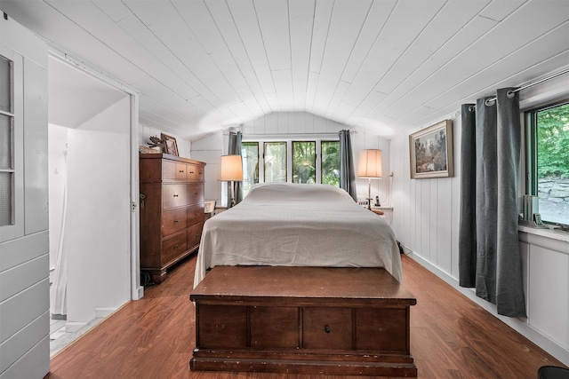 42 Raspberry Ln, Carmel, NY 10512 - bedroom with lofted ceiling and wood finished floors