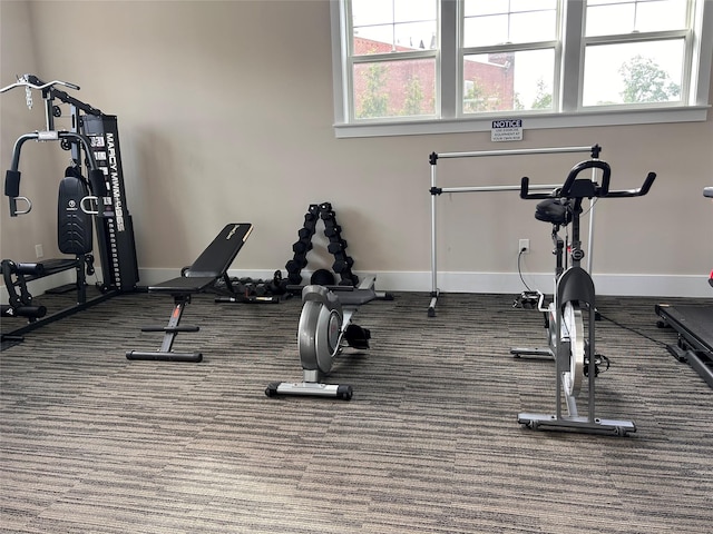 308 Breton Way Unit 308, Glen Cove, NY 11542 - exercise area featuring baseboards