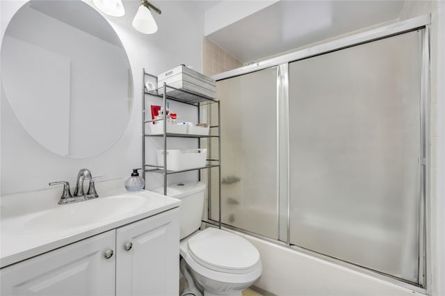 2A Belmont Ave Unit A, Plainview, NY 11803 - bathroom with shower / bath combination with glass door, toilet, and vanity