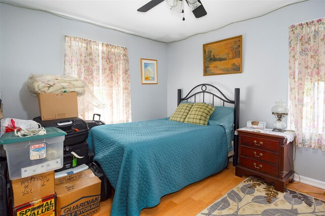 33 Roberts Rd, Wappingers Falls, NY 12590 - bedroom featuring wood finished floors and ceiling fan