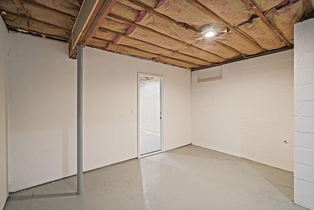 3 Thomas Dr, Wading River, NY 11792 - unfinished basement featuring concrete block wall