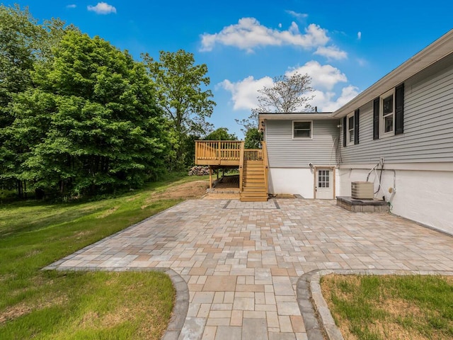3 Idlewild Dr, Hyde Park, NY 12601 - view of patio / terrace with a wooden deck and stairway