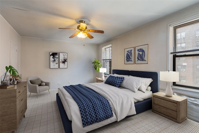 102-30 Queens Blvd Unit 3R, Forest Hills, NY 11375 - bedroom featuring light colored carpet and a ceiling fan