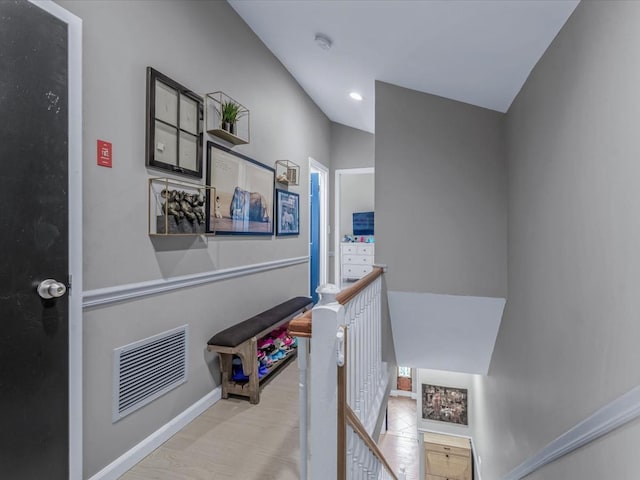 12 Deepwater Way Unit 31, Bronx, NY 10464 - hall with an upstairs landing, baseboards, and recessed lighting