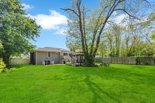 25 Terrace View Rd, Farmingdale, NY 11735 - view of yard featuring a gazebo and a deck