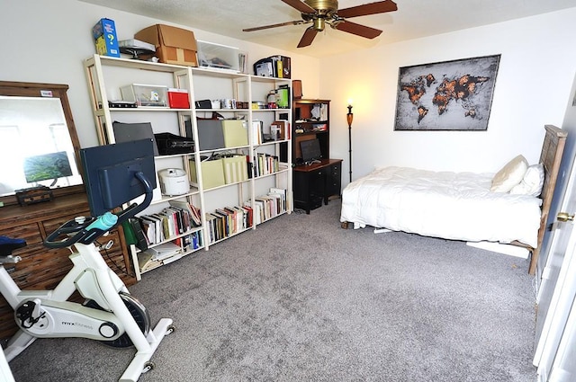 67 Rockledge Rd Unit 2A, Hartsdale, NY 10530 - bedroom with carpet floors and a ceiling fan