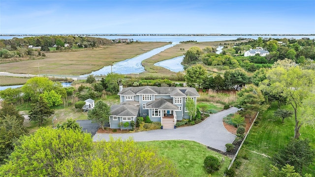 14 S Country Rd, Westhampton, NY 11977 - aerial view of property and surrounding area with a nearby body of water