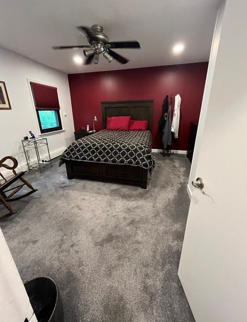 5 Adelaide St Unit B2, A1, Floral Park, NY 11001 - carpeted bedroom with ceiling fan and baseboards