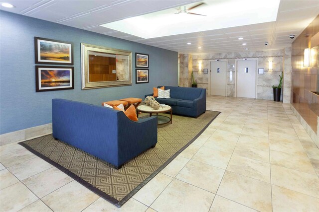 55 Monroe Blvd Unit 5R, Long Beach, NY 11561 - lobby with recessed lighting and a security system