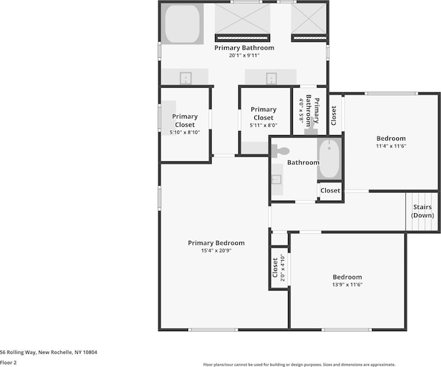 56 Rolling Way, New Rochelle, NY 10804 - property floor plan