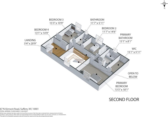 67 N Airmont Rd, Suffern, NY 10901 - floor plan / room layout