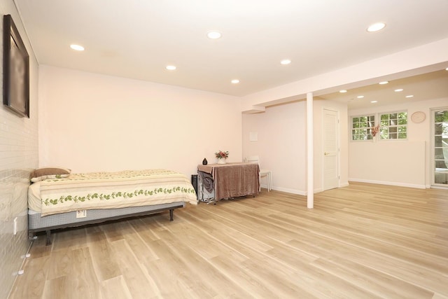 67 N Airmont Rd, Suffern, NY 10901 - bedroom with light wood-style floors, recessed lighting, and baseboards