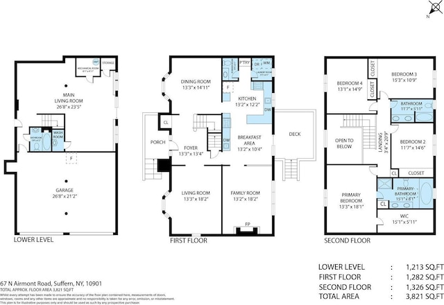 67 N Airmont Rd, Suffern, NY 10901 - floor plan / room layout