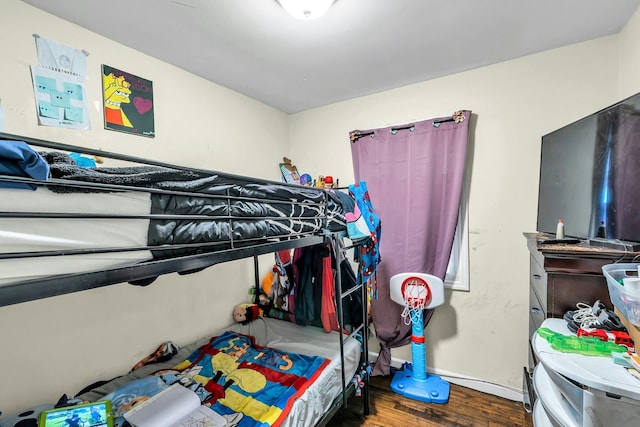 625 Scherger Ave, East Patchogue, NY 11772 - bedroom with wood finished floors
