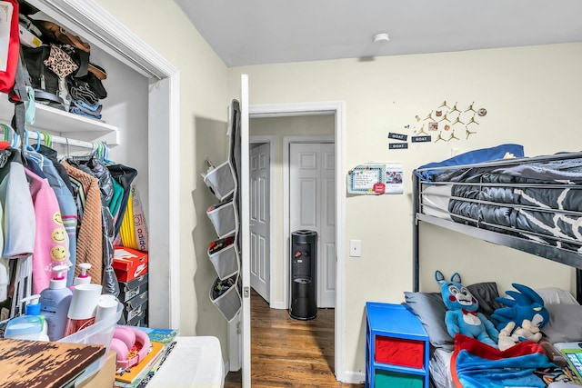 625 Scherger Ave, East Patchogue, NY 11772 - bedroom featuring wood finished floors
