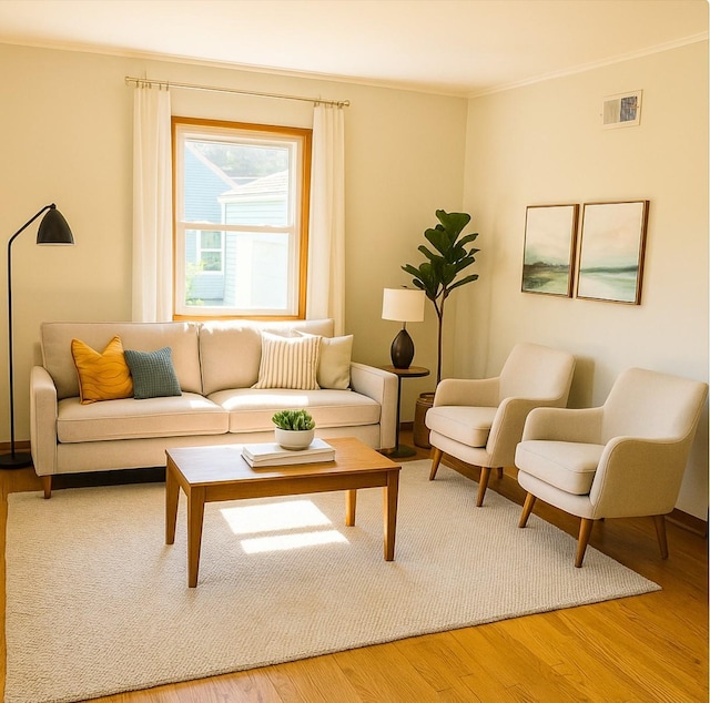 21 Patricia Ave, Fishkill, NY 12524 - living room with crown molding and wood finished floors
