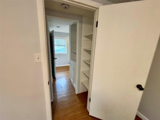 49 N Chestnut St, Beacon, NY 12508 - hall with dark wood-style flooring