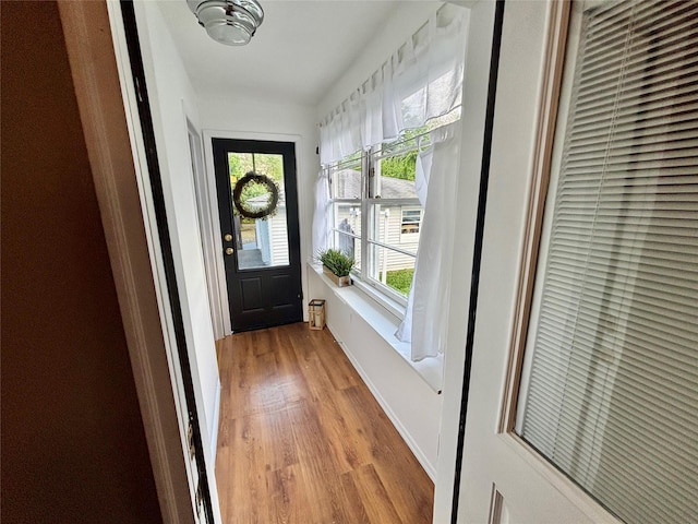 49 N Chestnut St, Beacon, NY 12508 - entryway featuring light wood-style floors and a heating unit