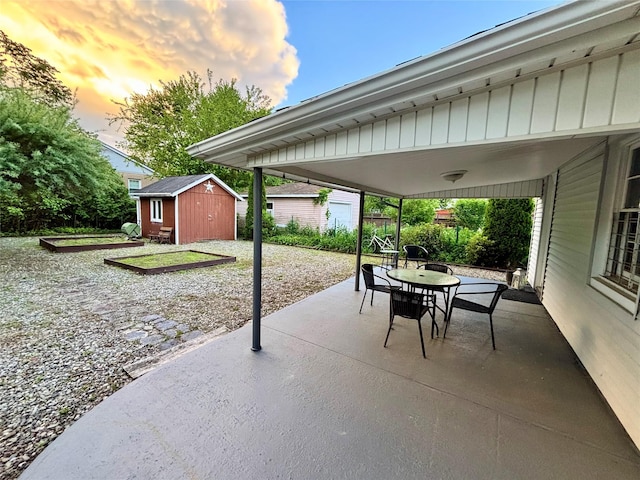 49 N Chestnut St, Beacon, NY 12508 - view of patio with a shed and outdoor dining space