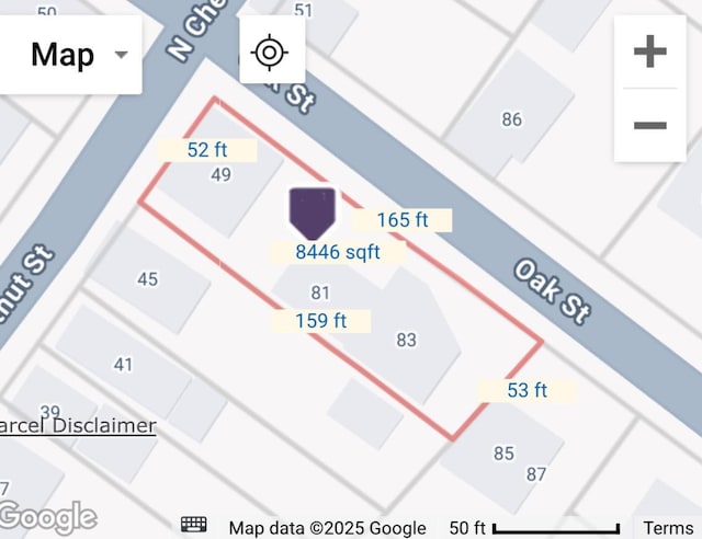 49 N Chestnut St, Beacon, NY 12508 - map showing property parcels