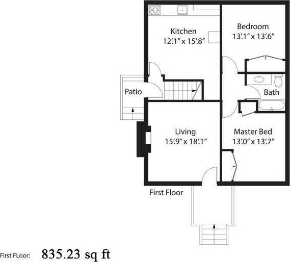964 Pemart Ave, Peekskill, NY 10566 - room layout