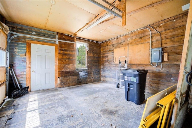 239-241 Hurleyville Main St, Hurleyville, NY 12747 - garage featuring wooden walls