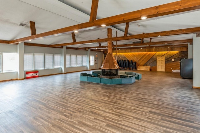 17 Cheyenne Ct Unit C17, Coram, NY 11727 - misc room featuring wood finished floors, wooden walls, and baseboards