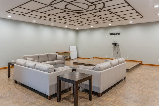 17 Cheyenne Ct Unit C17, Coram, NY 11727 - living area featuring baseboards and recessed lighting