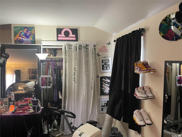 69 Myrtle Ave, Westbury, NY 11590 - bedroom with lofted ceiling