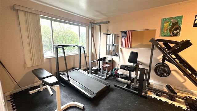 view of exercise room