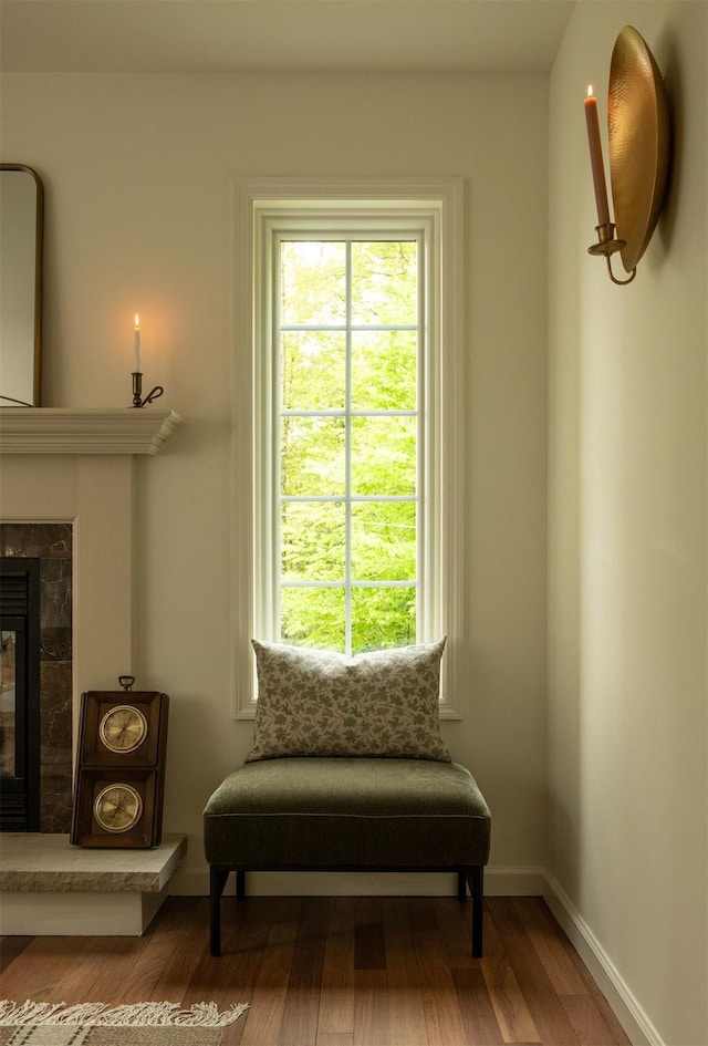 89 Stillerberg Strada, Kerhonkson, NY 12446 - sitting room with wood finished floors, healthy amount of natural light, a high end fireplace, and baseboards