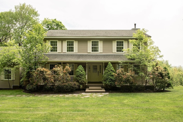 89 Stillerberg Strada, Kerhonkson, NY 12446 - view of front of house with a porch and a front lawn
