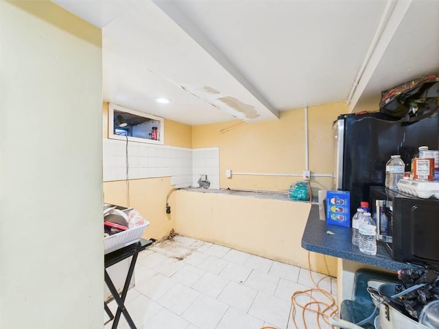95 State Ave, Wyandanch, NY 11798 - kitchen featuring black microwave