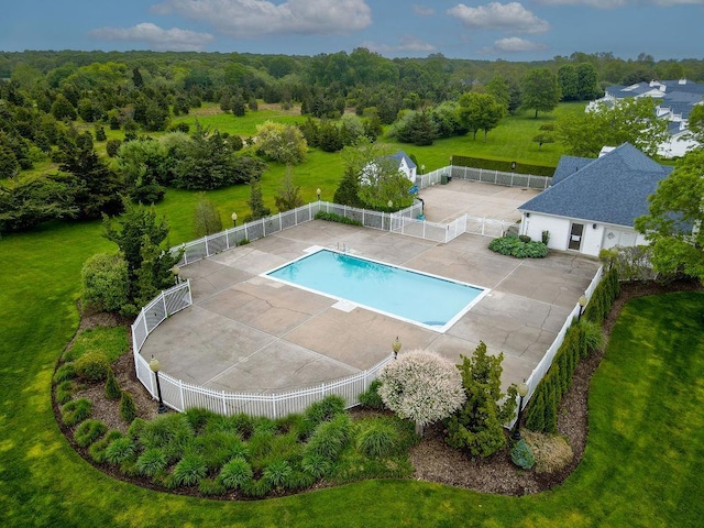 43 Summerfield Ln N Unit 43, Aquebogue, NY 11901 - view of swimming pool with a patio