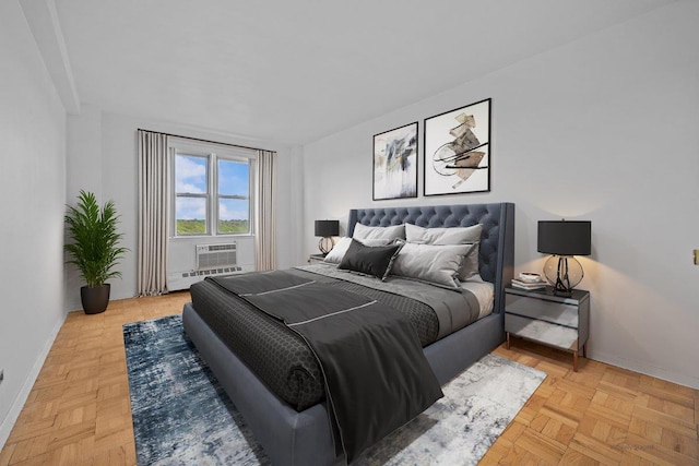 bedroom featuring baseboards