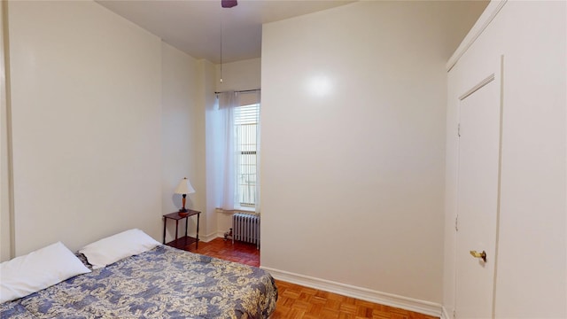 206 W 121st St Unit C, New York Manhattan, NY 10027 - bedroom with radiator heating unit and baseboards